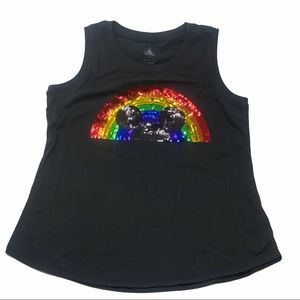 Disney Parks Rainbow Mickey Mouse Sequined Tank